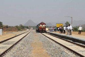 Train run in Bhawanipatna railway track