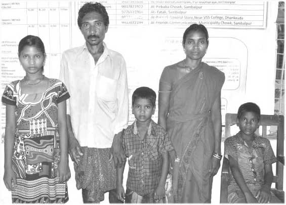 Evicted Dalit Family