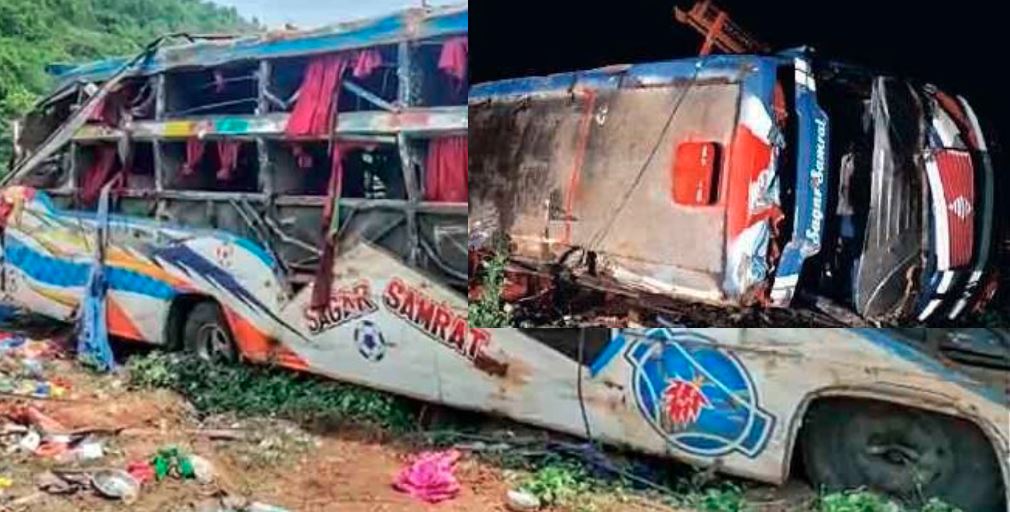Bus overturned in Kalinga valley, killing six Bengali tourists