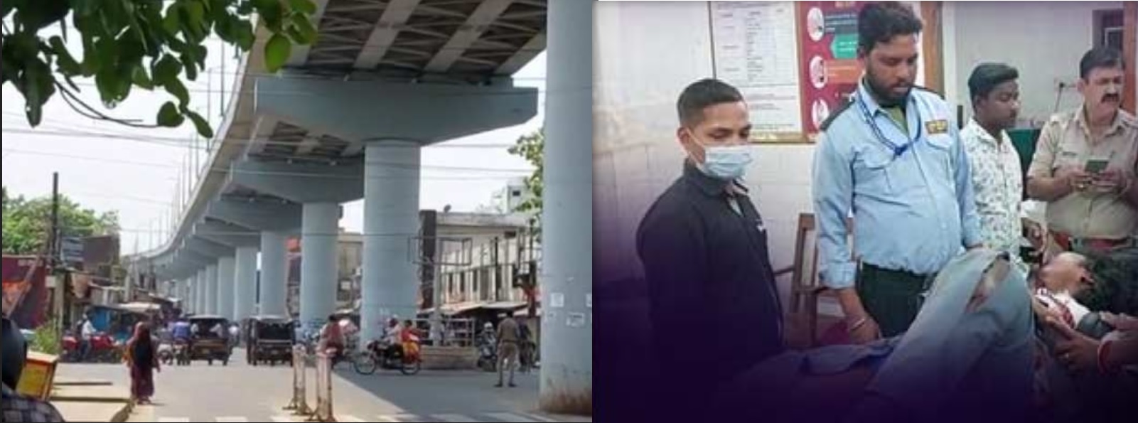 Class 10 student fell from the Laxmi Talkies Flyover