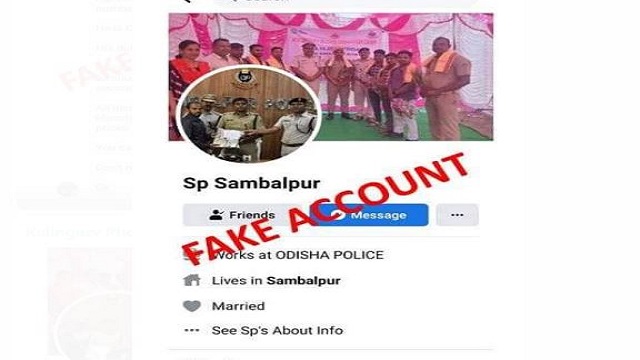 Fake Facebook account of Sambalpur SP created